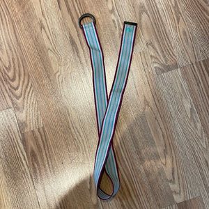 Abercrombie belt size 4 with stripes maroon, pink, tan, light blue, light green